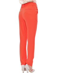 CO|TE Orange boyfriend stretch pants -   -  CO|TE.