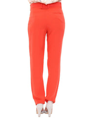CO|TE Orange boyfriend stretch pants -   -  CO|TE.