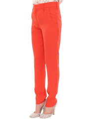 CO|TE Orange boyfriend stretch pants -   -  CO|TE.