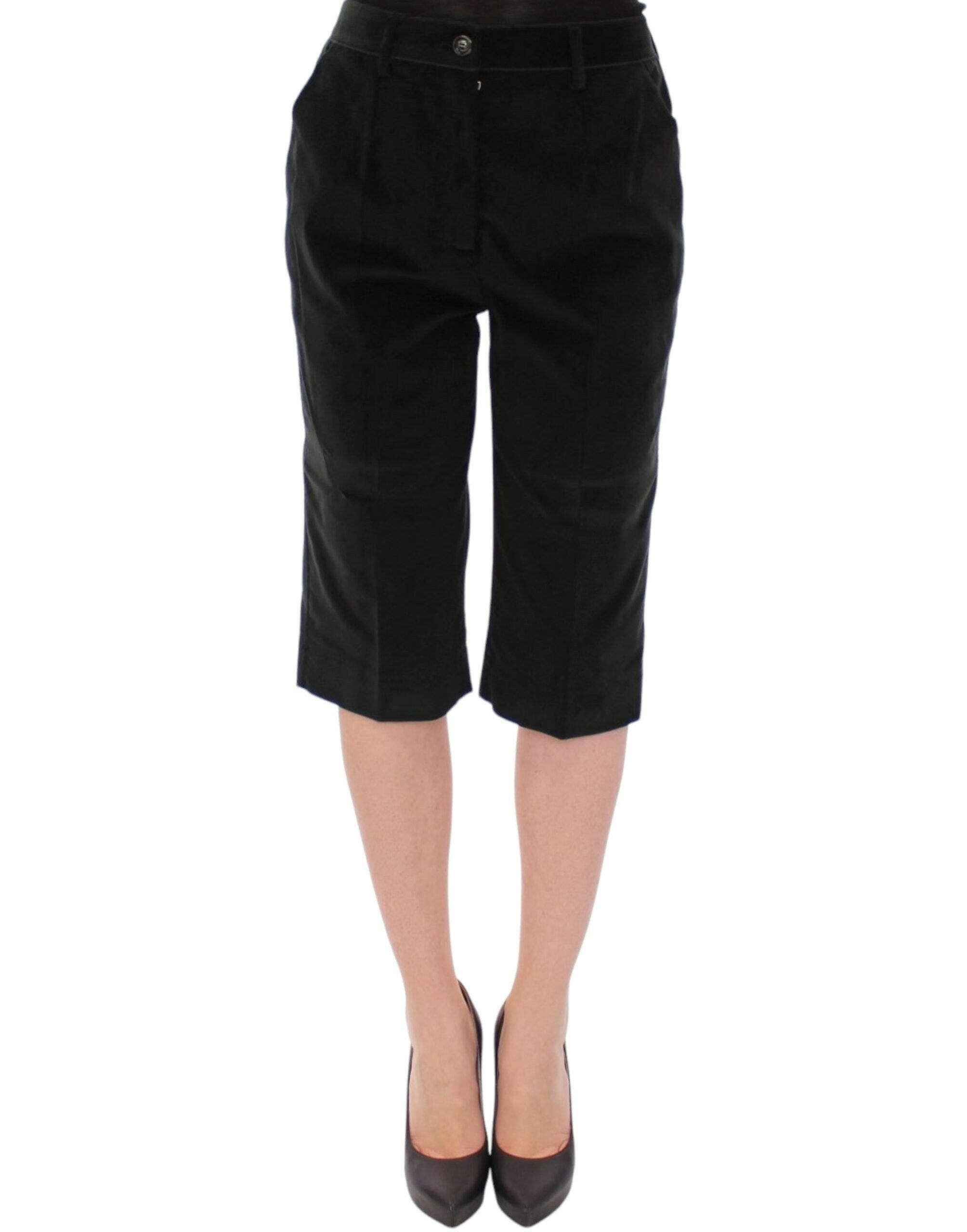 Dolce & Gabbana Black cotton shorts pants -   -  Dolce & Gabbana.