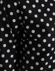 Dolce & Gabbana Black White Polka Dot Nylon Shift Mini Dress -   -  Dolce & Gabbana.