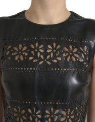 Valentino Shiny Black Nylon Cut Out A-line Mini Dress -   -  Valentino.