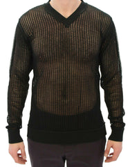 Dolce & Gabbana Dark Green Runway Netz Pullover Netted Sweater -   -  Dolce & Gabbana.