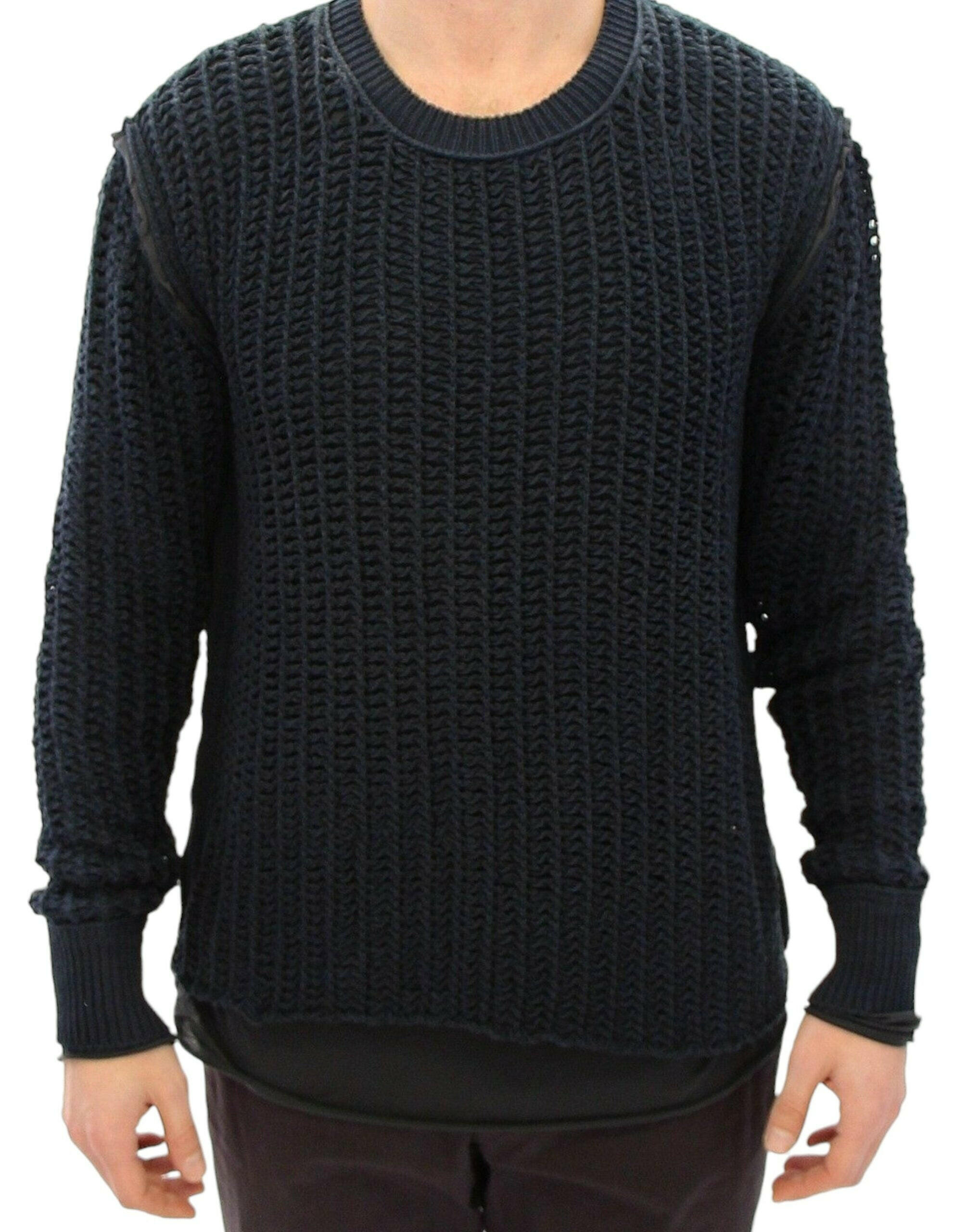 Dolce & Gabbana Blue Runway Netz Pullover Netted Sweater -   -  Dolce & Gabbana.