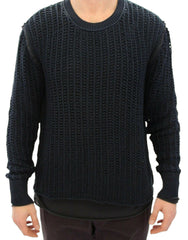 Dolce & Gabbana Blue Runway Netz Pullover Netted Sweater -   -  Dolce & Gabbana.