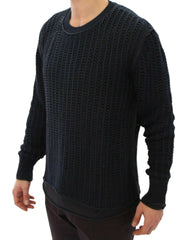 Dolce & Gabbana Blue Runway Netz Pullover Netted Sweater -   -  Dolce & Gabbana.