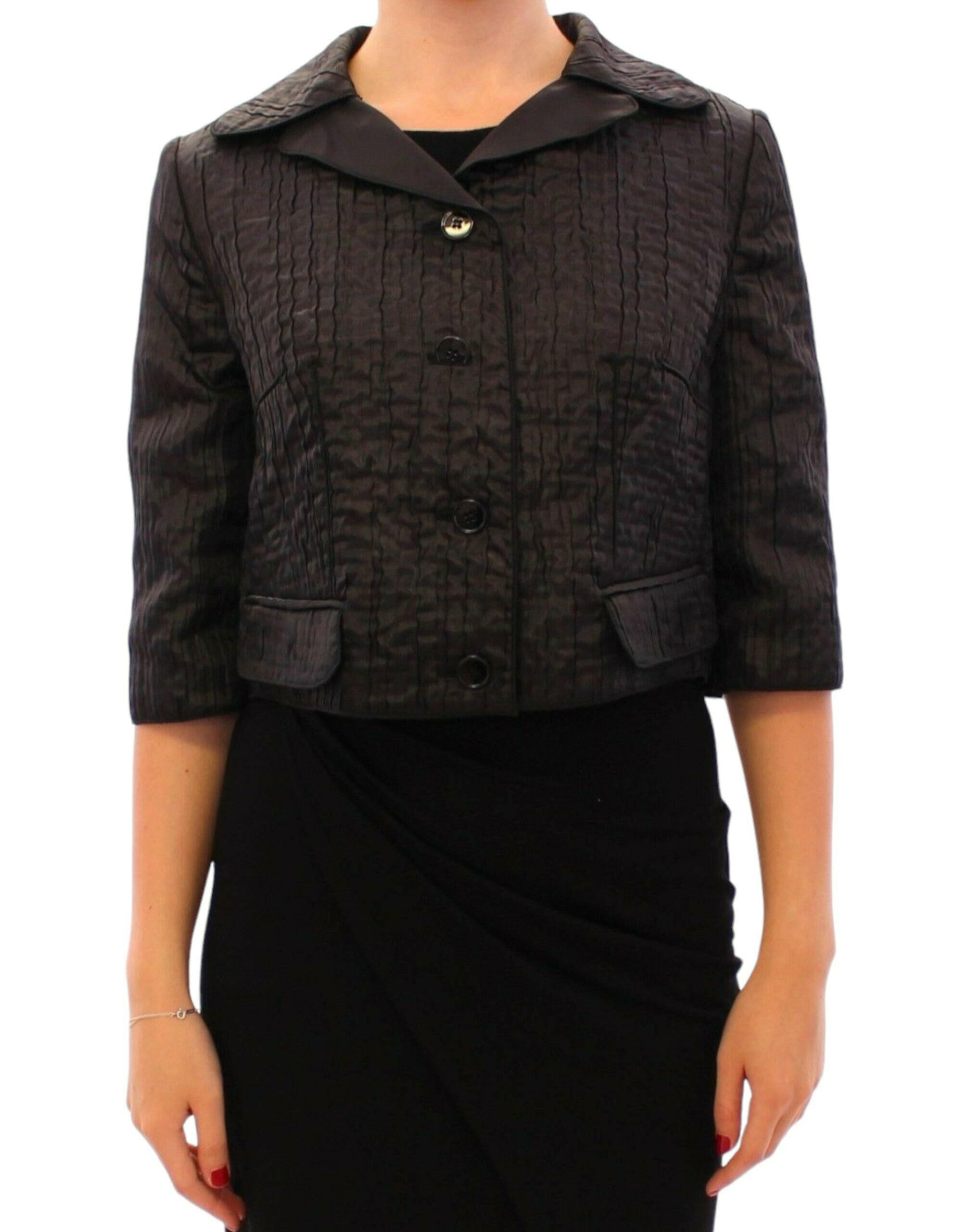 Dolce & Gabbana Black Short Bolero Shrug Jacket Coat -   -  Dolce & Gabbana.