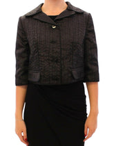Dolce & Gabbana Black Short Bolero Shrug Jacket Coat -   -  Dolce & Gabbana.