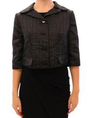 Dolce & Gabbana Black Short Bolero Shrug Jacket Coat -   -  Dolce & Gabbana.