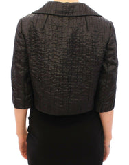 Dolce & Gabbana Black Short Bolero Shrug Jacket Coat -   -  Dolce & Gabbana.
