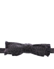 Dolce & Gabbana Gray Black Wool Bow Tie -  MenΒ΄s Belts -  Dolce & Gabbana.