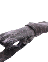 Dolce & Gabbana Gray Black Wool Bow Tie -  MenΒ΄s Belts -  Dolce & Gabbana.