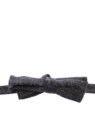 Dolce & Gabbana Gray Black Wool Silk Bow Tie -  Neckties, Men -  Dolce & Gabbana.