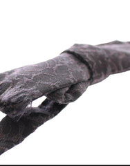 Dolce & Gabbana Gray Black Wool Silk Bow Tie -  Neckties, Men -  Dolce & Gabbana.