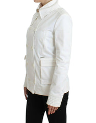 GF Ferre White Double Breasted Jacket Coat Blazer -   -  GF Ferre.