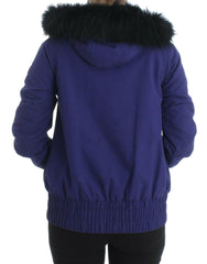 GF Ferre Blue Padded Jacket Hooded Short K-Way -   -  GF Ferre.