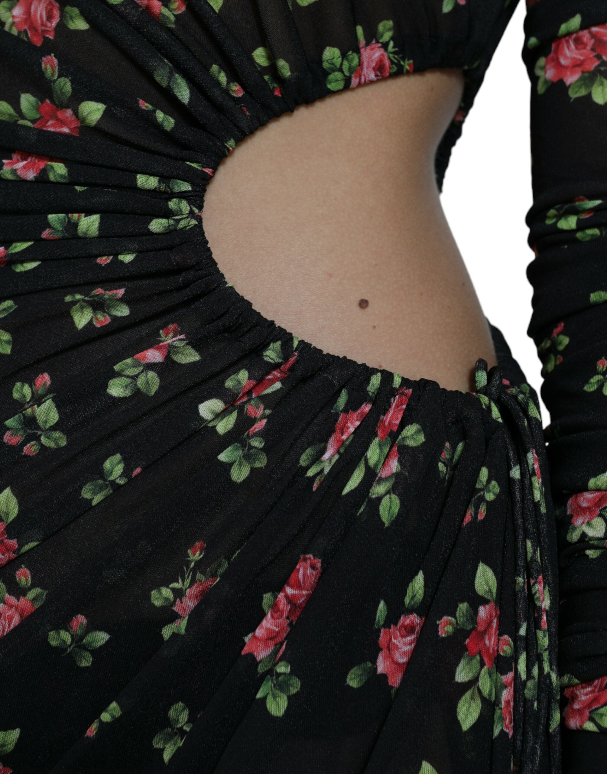 Dolce & Gabbana Black Floral Cut Out Sheath Long Maxi Dress -   -  Dolce & Gabbana. Dolce & Gabbana Black Floral Cut Out Sheath Long Maxi Dress -   -  Dolce & Gabbana.