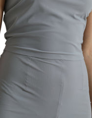 Dolce & Gabbana Gray Nylon Strapless Bodycon Jumpsuit Dress -   -  Dolce & Gabbana.