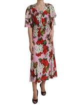 Dolce & Gabbana Multicolor Floral Crystal Embellished A-line Dress -   -  Dolce & Gabbana.