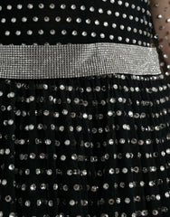 Dolce & Gabbana Black Crystal Embellished A-line Gown Dress -   -  Dolce & Gabbana.