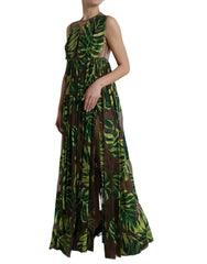 Dolce & Gabbana Green Banana Leaf Sleeveless Long Maxi Dress -   -  Dolce & Gabbana.