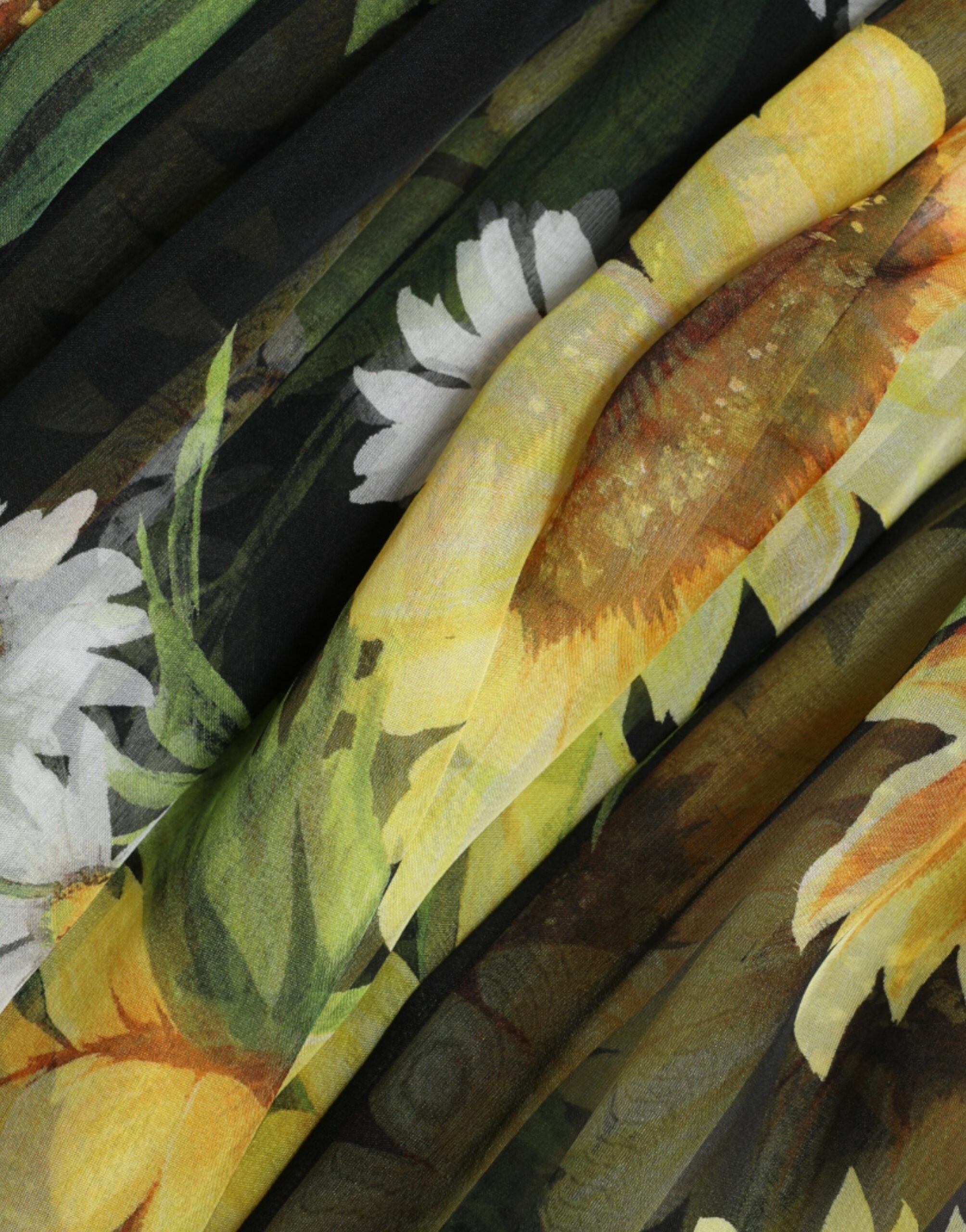 Dolce & Gabbana Black Sunflower A-line Pleated Maxi Dress -   -  Dolce & Gabbana. Dolce & Gabbana Black Sunflower A-line Pleated Maxi Dress -   -  Dolce & Gabbana.