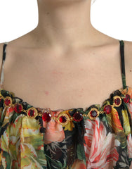 Dolce & Gabbana Multicolor Floral Chiffon Tiered Maxi Dress -   -  Dolce & Gabbana.