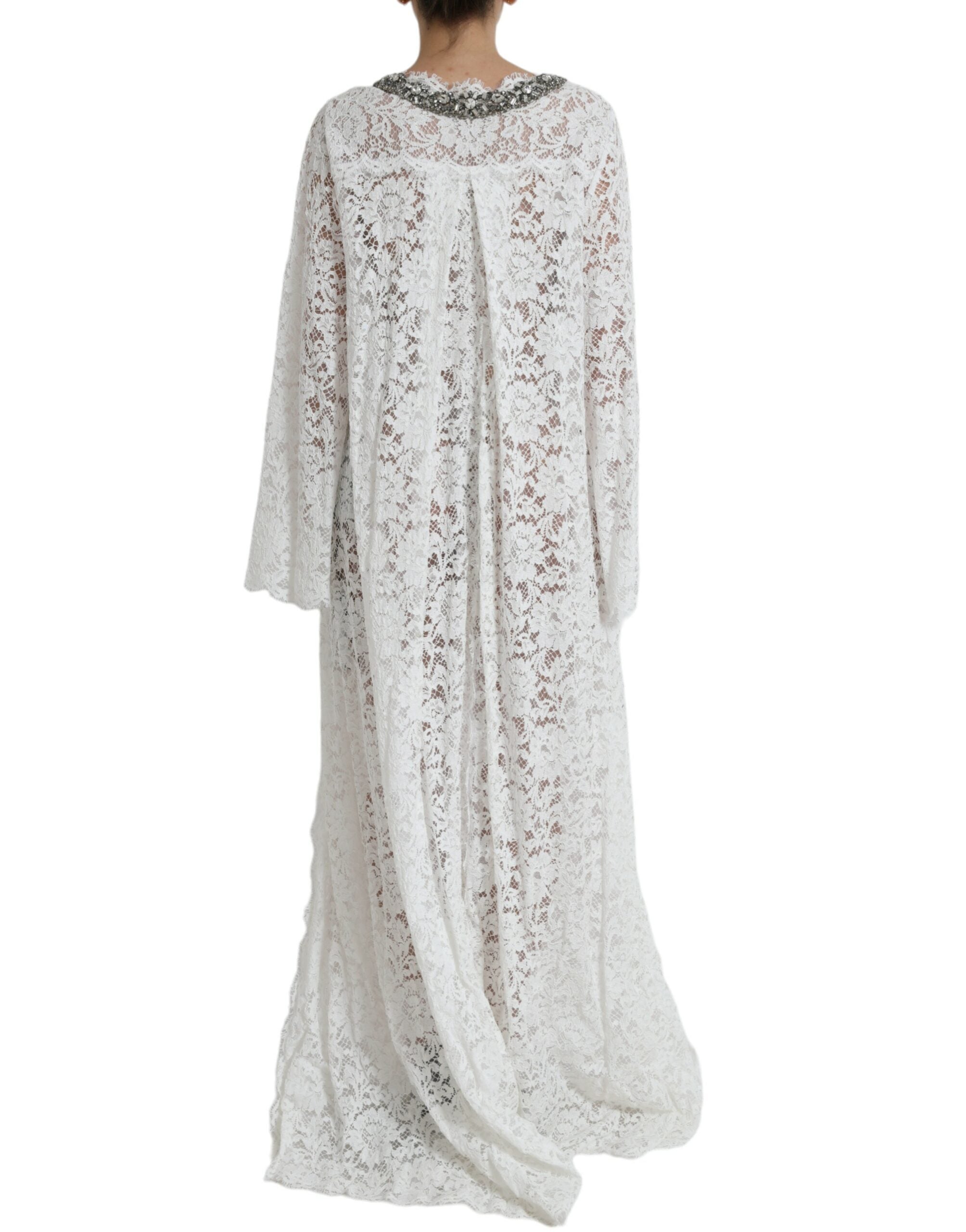 Dolce & Gabbana White Lace Crystal Embellished Shift Dress -   -  Dolce & Gabbana. Dolce & Gabbana White Lace Crystal Embellished Shift Dress -   -  Dolce & Gabbana.