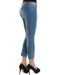 Ermanno Scervino Beachwear Blue Jeans Capri Pants Cropped -   -  Ermanno Scervino.