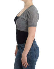 Ermanno Scervino Lingerie Knit Gray Bolero Sweater Cardigan - - Ermanno Scervino.