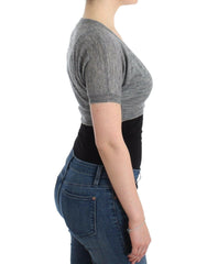 Ermanno Scervino Lingerie Knit Gray Bolero Sweater Cardigan - - Ermanno Scervino.