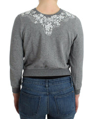 Ermanno Scervino Lingerie Gray Lace Sweater Cardigan Top -   -  Ermanno Scervino.