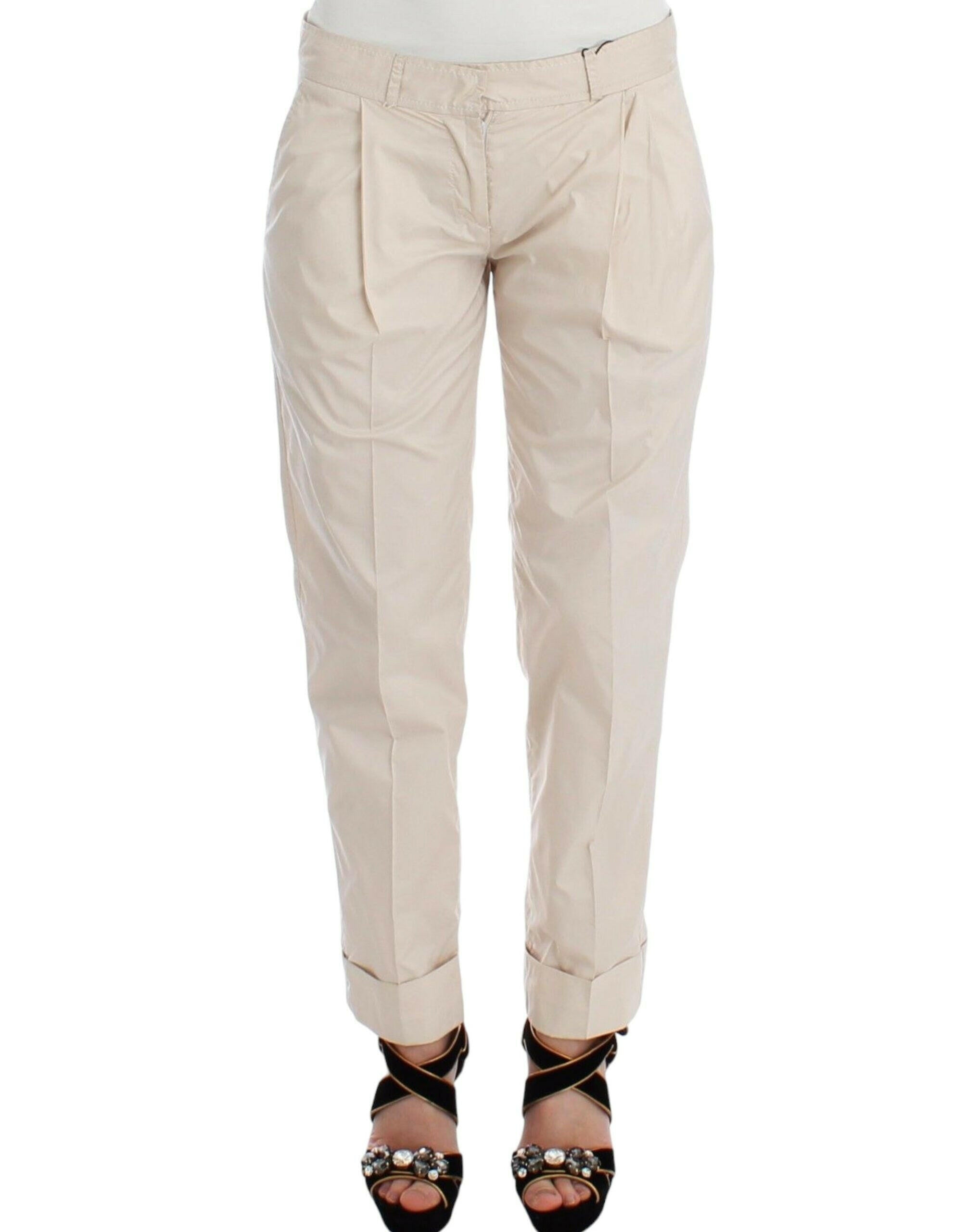 Ermanno Scervino Beige Chinos Casual Dress Pants Khakis -   -  Ermanno Scervino.