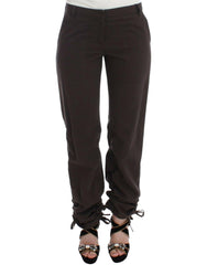 Ermanno Scervino Brown Chinos Casual Dress Pants Khakis -   -  Ermanno Scervino.