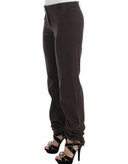 Ermanno Scervino Brown Chinos Casual Dress Pants Khakis -   -  Ermanno Scervino.