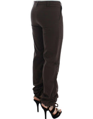 Ermanno Scervino Brown Chinos Casual Dress Pants Khakis -   -  Ermanno Scervino.