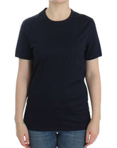 Ermanno Scervino Lingerie Blue Crewneck Cotton Logo T-shirt -   -  Ermanno Scervino.