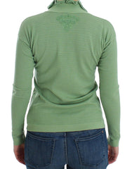 Ermanno Scervino Green Wool Blend Striped Long Sleeve Sweater -   -  Ermanno Scervino.
