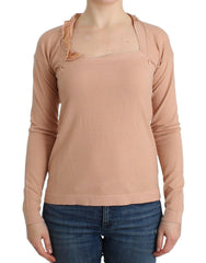 Ermanno Scervino Orange Wool Blend Striped Long Sleeve Top -   -  Ermanno Scervino.