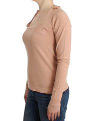 Ermanno Scervino Orange Wool Blend Striped Long Sleeve Top -   -  Ermanno Scervino.