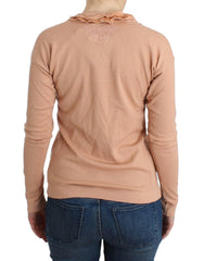 Ermanno Scervino Orange Wool Blend Striped Long Sleeve Top -   -  Ermanno Scervino.