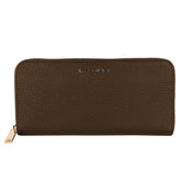 Baldinini Trend Exquisite Leather Zip Wallet in Brown -   -  Baldinini Trend.