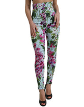 Dolce & Gabbana Multicolor Floral High Waist Leggings Pants -   -  Dolce & Gabbana.