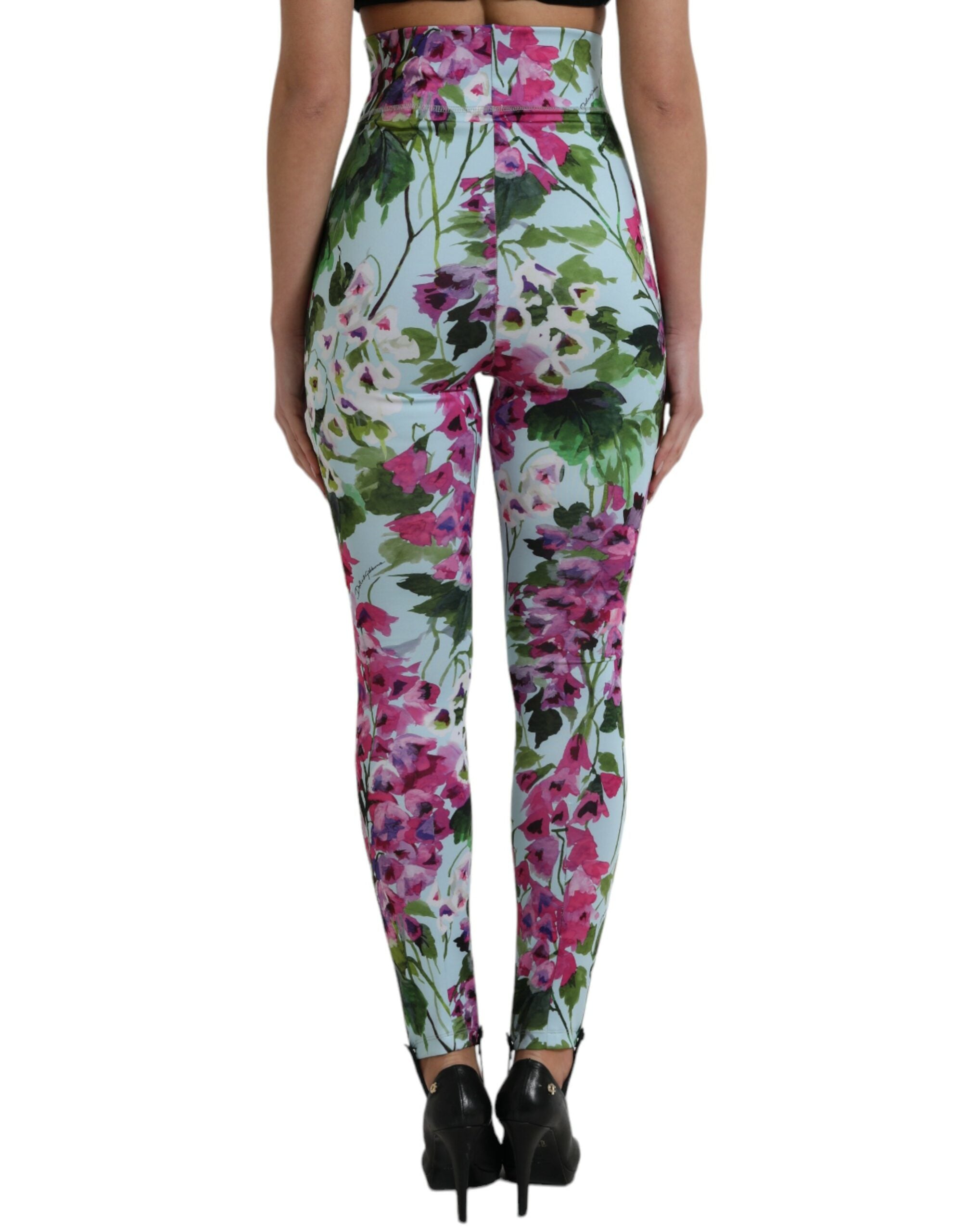 Dolce & Gabbana Multicolor Floral High Waist Leggings Pants -   -  Dolce & Gabbana. Dolce & Gabbana Multicolor Floral High Waist Leggings Pants -   -  Dolce & Gabbana.