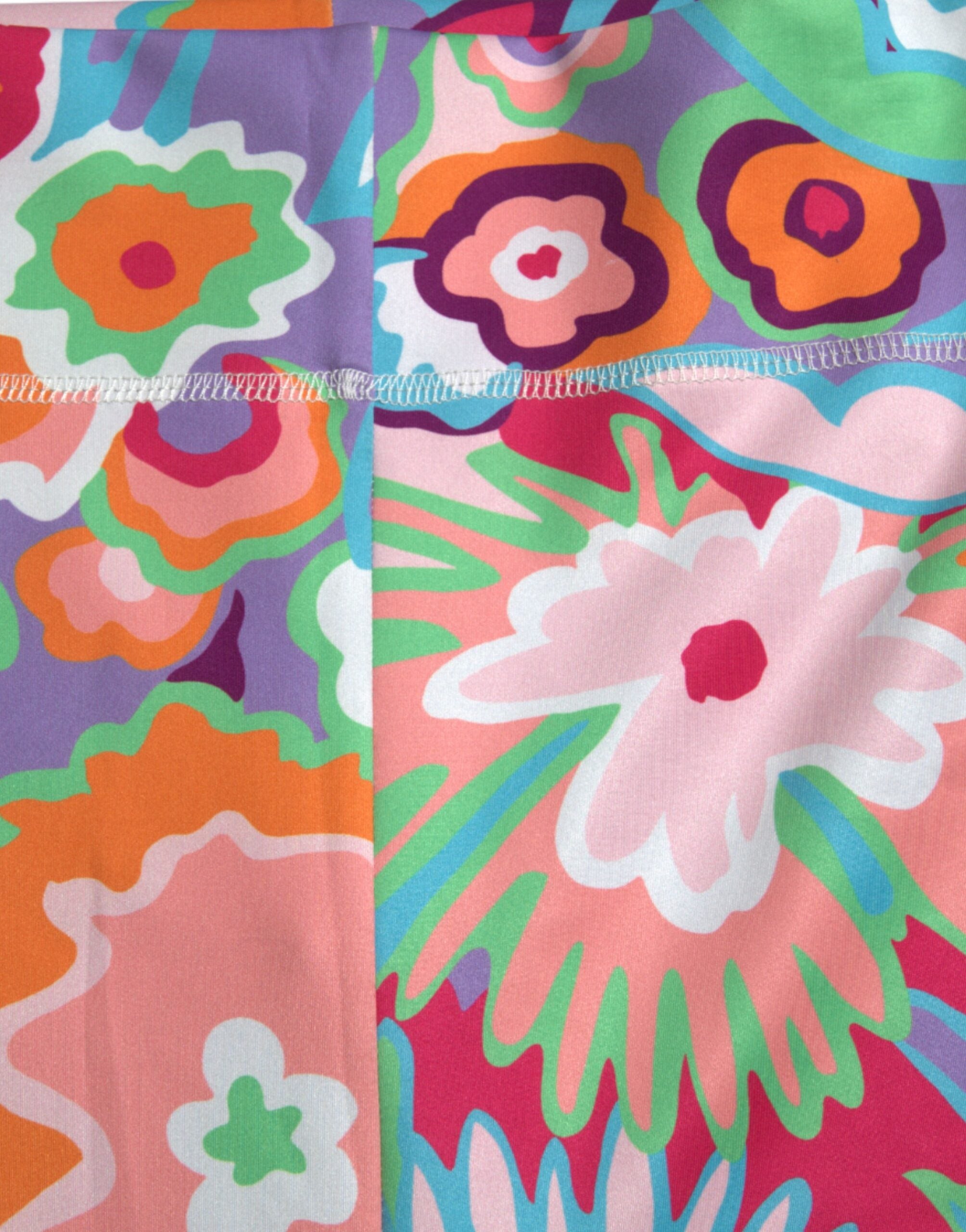 Dolce & Gabbana Multicolor Floral High Waist Leggings Pants -   -  Dolce & Gabbana. Dolce & Gabbana Multicolor Floral High Waist Leggings Pants -   -  Dolce & Gabbana.