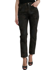 Dolce & Gabbana Brown BOYFRIEND Mid Waist Cotton Denim Jeans -   -  Dolce & Gabbana.