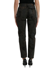 Dolce & Gabbana Brown BOYFRIEND Mid Waist Cotton Denim Jeans -   -  Dolce & Gabbana.