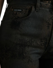 Dolce & Gabbana Brown BOYFRIEND Mid Waist Cotton Denim Jeans -   -  Dolce & Gabbana.