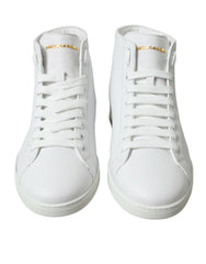 Dolce & Gabbana White Saint Tropez High Top Men Sneakers Shoes -   -  Dolce & Gabbana.