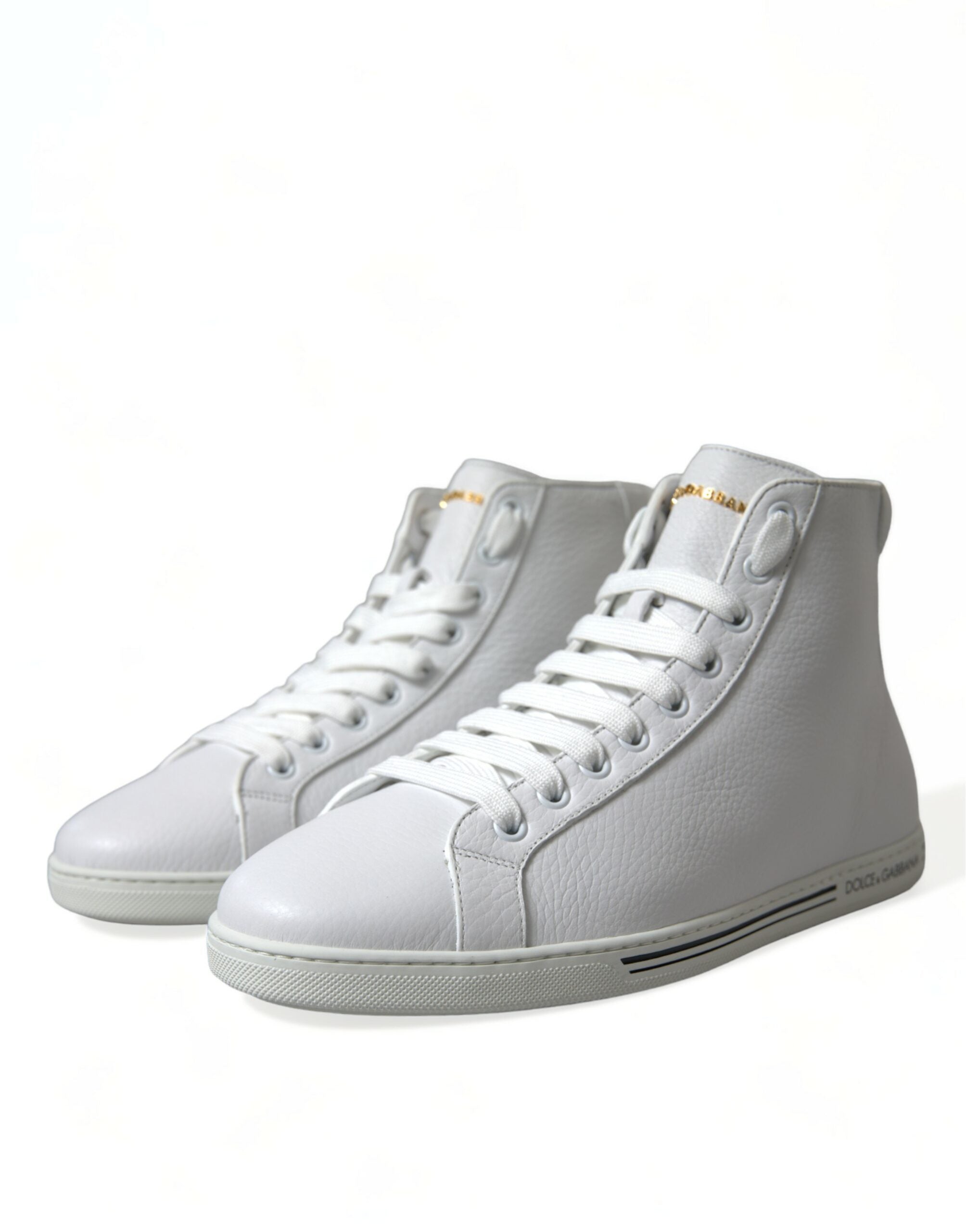 Dolce & Gabbana White Saint Tropez High Top Men Sneakers Shoes -   -  Dolce & Gabbana. Dolce & Gabbana White Saint Tropez High Top Men Sneakers Shoes -   -  Dolce & Gabbana.